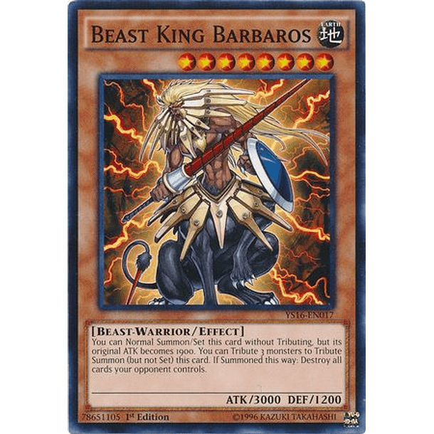 Beast King Barbaros - YS16-EN017 - Common