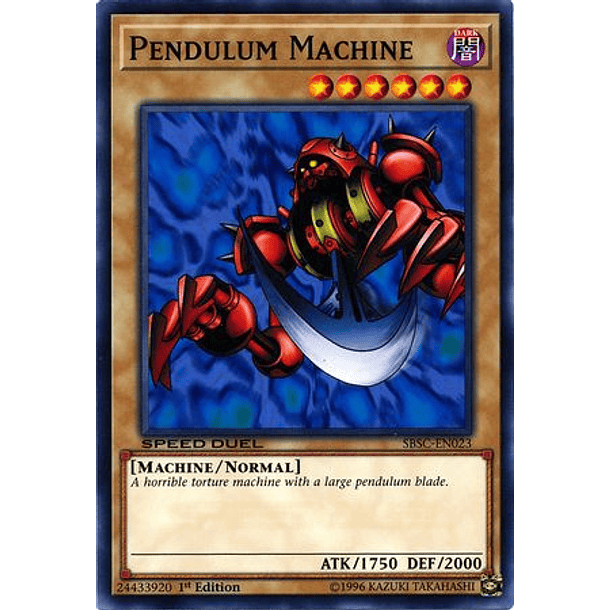 Pendulum Machine - SBSC-EN023 - Common