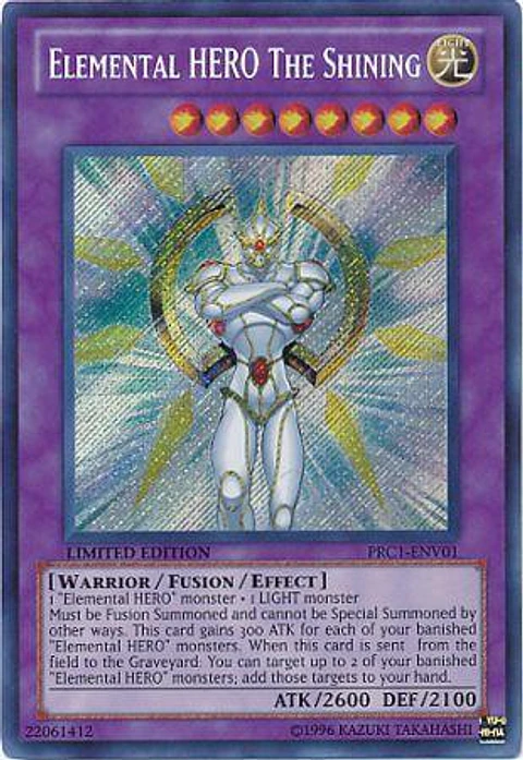 Elemental Hero The Shining - PRC1-ENV01 - Secret Rare