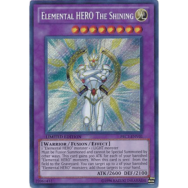 Elemental Hero The Shining - PRC1-ENV01 - Secret Rare