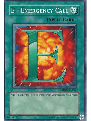 E - Emergency Call - DP03-EN017 - Common