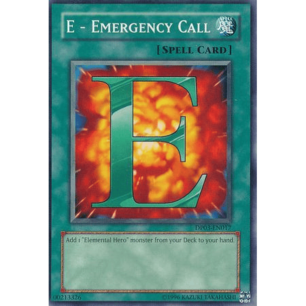 E - Emergency Call - DP03-EN017 - Common