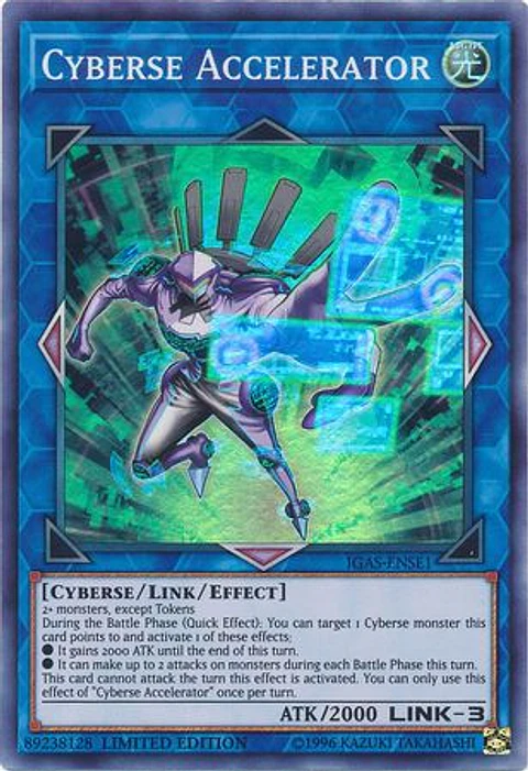 Cyberse Accelerator - IGAS-ENSE1 - Super Rare Limited Edition
