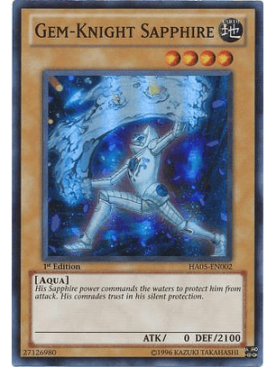 Gem-Knight Sapphire - HA05-EN002 - Super Rare