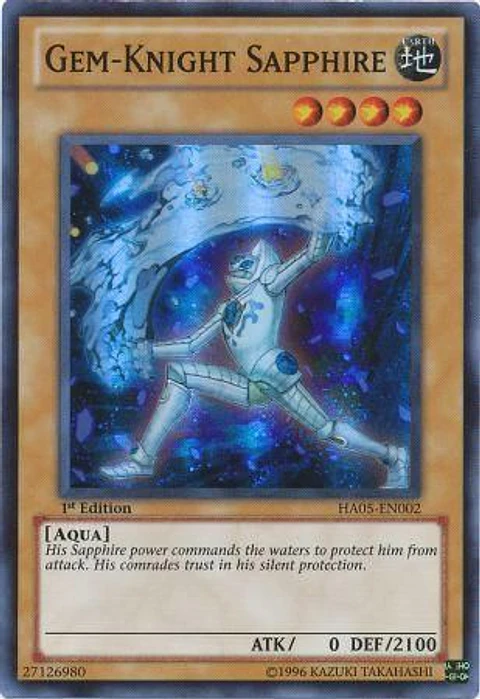 Gem-Knight Sapphire - HA05-EN002 - Super Rare