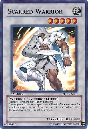 Scarred Warrior - PRC1-EN013 - Super Rare 1