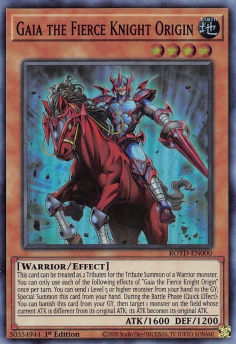 Gaia the Fierce Knight Origin - ROTD-EN000 - Super Rare