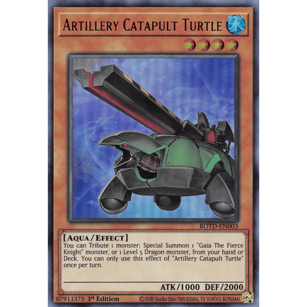 Artillery Catapult Turtle - ROTD-EN003 - Ultra Rare