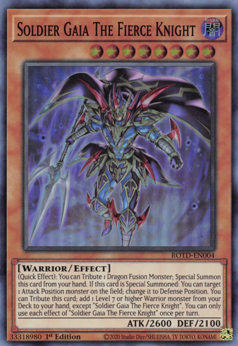 Soldier Gaia The Fierce Knight - ROTD-EN004 - Super Rare