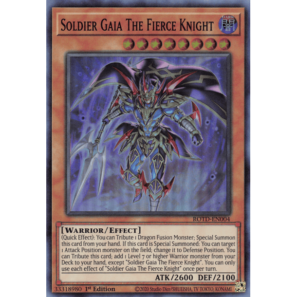 Soldier Gaia The Fierce Knight - ROTD-EN004 - Super Rare