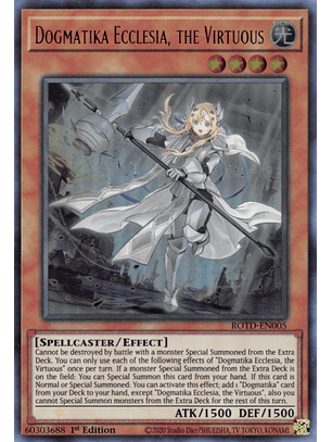 Dogmatika Ecclesia, the Virtuous - ROTD-EN005 - Ultra Rare