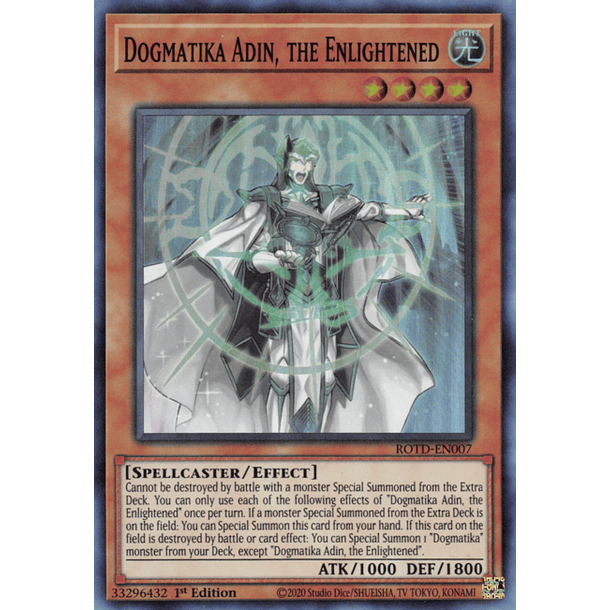 Dogmatika Adin, the Enlightened - ROTD-EN007 - Super Rare