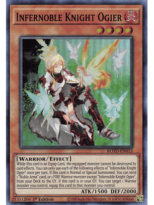 Infernoble Knight Ogier - ROTD-EN013 - Super Rare