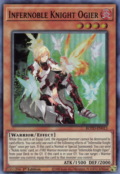 Infernoble Knight Ogier - ROTD-EN013 - Super Rare