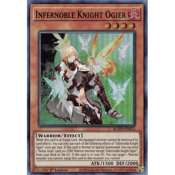 Infernoble Knight Ogier - ROTD-EN013 - Super Rare