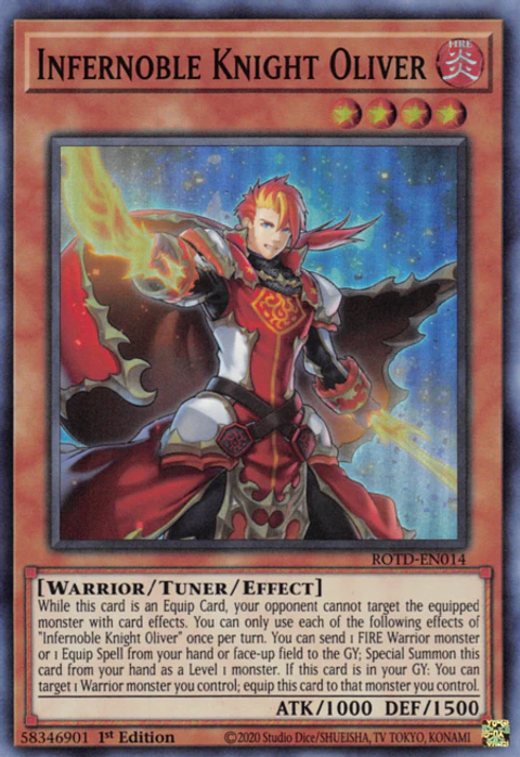 Infernoble Knight Oliver - ROTD-EN014 - Super Rare