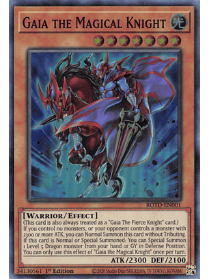 Gaia the Magical Knight - ROTD-EN001 - Super Rare