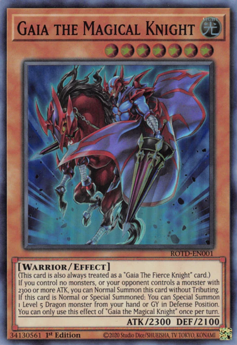 Gaia the Magical Knight - ROTD-EN001 - Super Rare