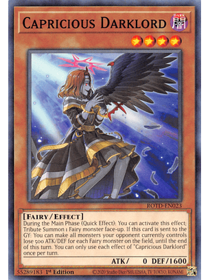 Capricious Darklord - ROTD-EN023 - Common 