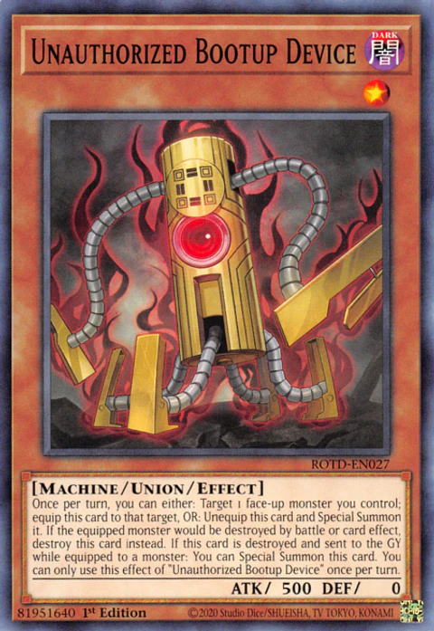 Unauthorized Bootup Device - ROTD-EN027 - Common 