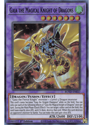 Gaia the Magical Knight of Dragons - ROTD-EN037 - Super Rare