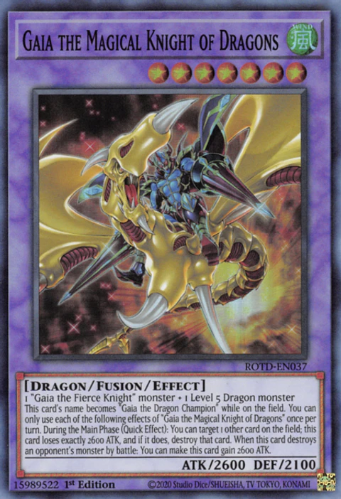 Gaia the Magical Knight of Dragons - ROTD-EN037 - Super Rare