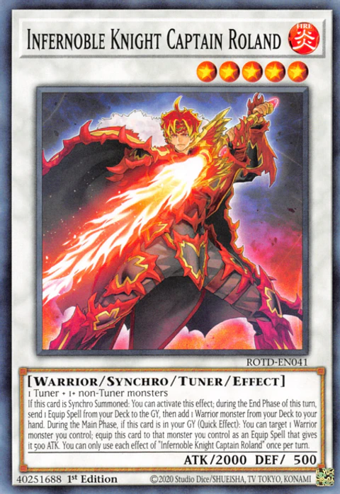 Infernoble Knight Captain Roland - ROTD-EN041 - Common 