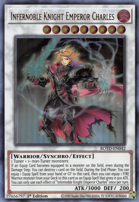 Infernoble Knight Emperor Charles - ROTD-EN042 - Ultra Rare