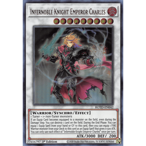 Infernoble Knight Emperor Charles - ROTD-EN042 - Ultra Rare