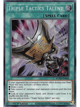 Triple Tactics Talent - ROTD-EN062 - Secret Rare