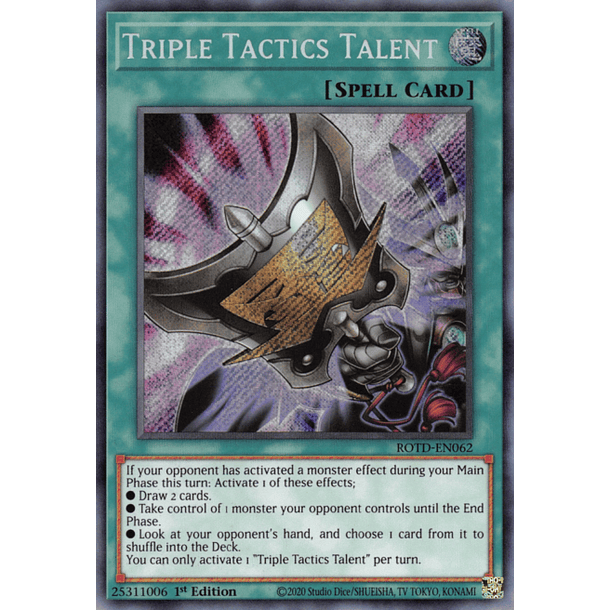 Triple Tactics Talent - ROTD-EN062 - Secret Rare