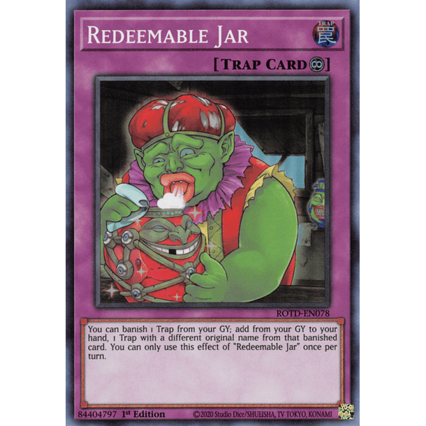 Redeemable Jar - ROTD-EN078 - Super Rare