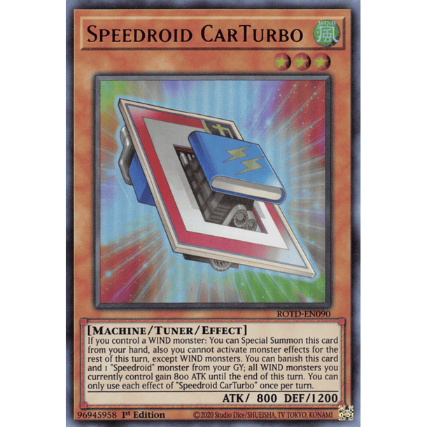 Speedroid CarTurbo - ROTD-EN090 - Ultra Rare