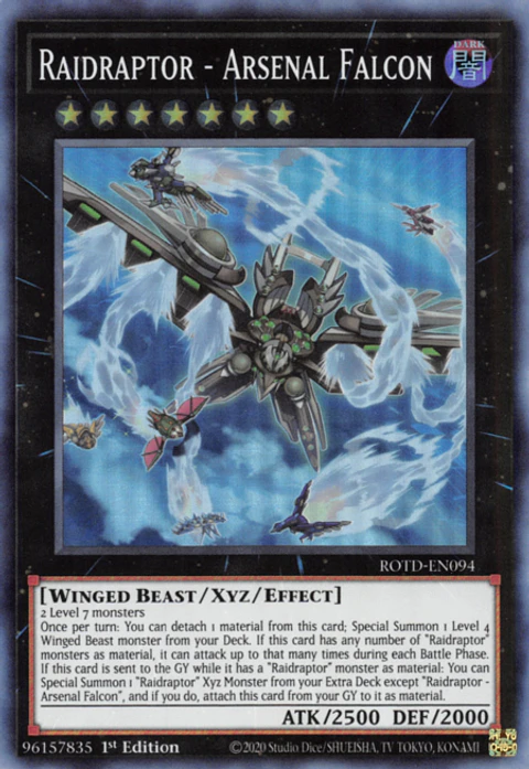 Raidraptor - Arsenal Falcon - ROTD-EN094 - Super Rare