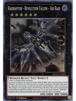 Raidraptor - Revolution Falcon - Air Raid - ROTD-EN095 - Super Rare