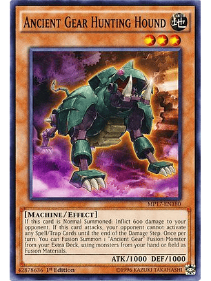 Ancient Gear Hunting Hound - MP17-EN180 - Common