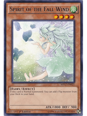 Spirit of the Fall Wind - MP17-EN021 - Rare 