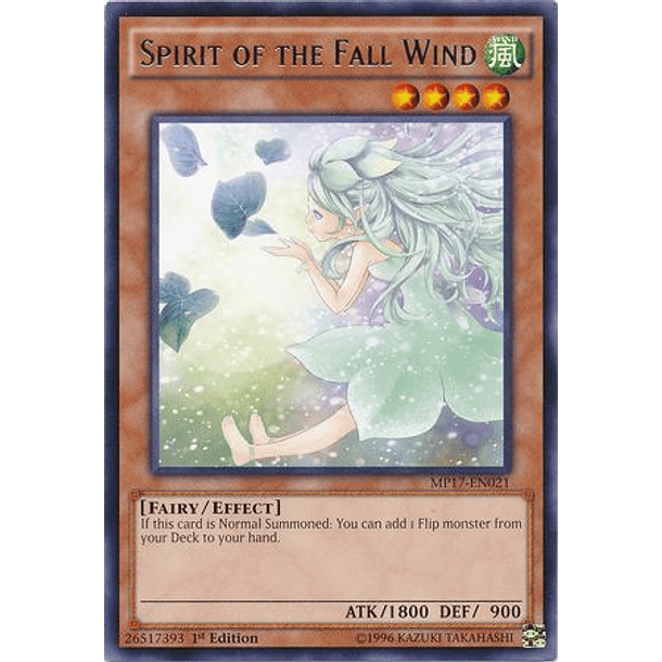 Spirit of the Fall Wind - MP17-EN021 - Rare 