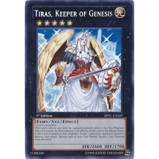 Tiras, Keeper of Genesis - BP01-EN029 - Rare 