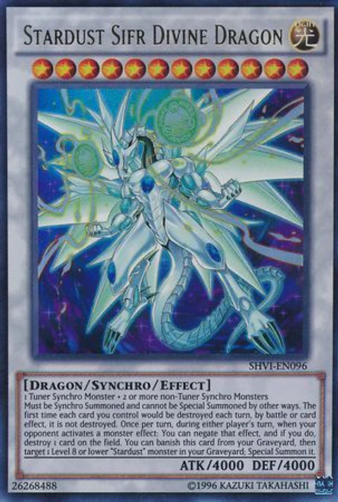 Stardust Sifr Divine Dragon - SHVI-EN096 - Ultra Rare