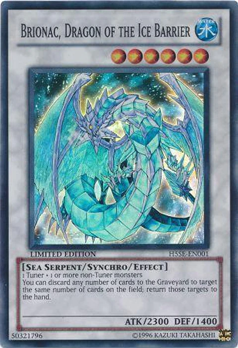 Brionac, Dragon of the Ice Barrier - H5SE-EN001 - Super Rare