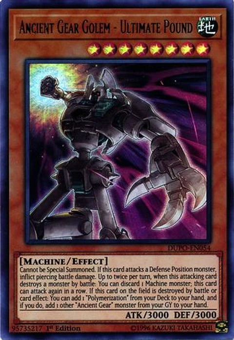 Ancient Gear Golem - Ultimate Pound - DUPO-EN054 - Ultra Rare