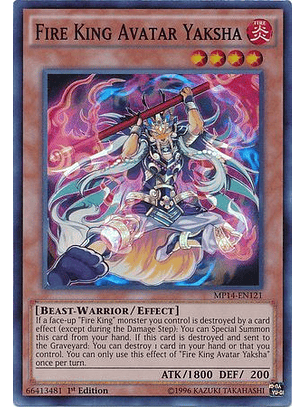 Fire King Avatar Yaksha - MP14-EN121 - Super Rare