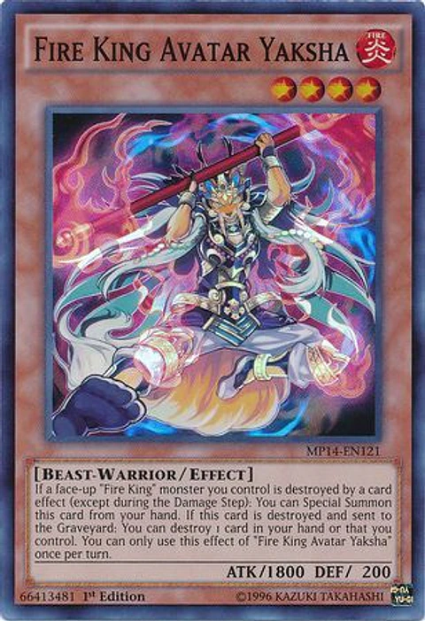 Fire King Avatar Yaksha - MP14-EN121 - Super Rare