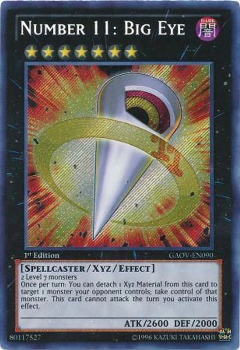 Number 11: Big Eye - GAOV-EN090 - Secret Rare 1st Edition