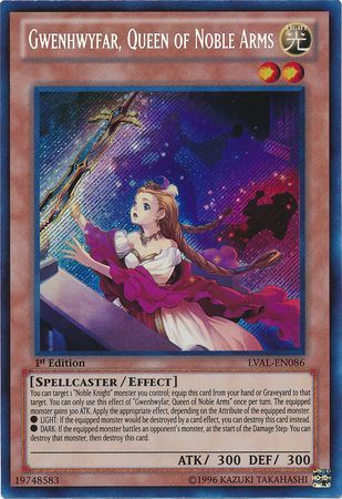 Gwenhwyfar, Queen of Noble Arms - LVAL-EN086 - Secret Rare 1