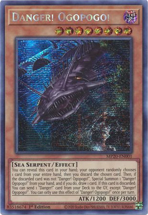 Danger! Ogopogo! - MP20-EN001 - Prismatic Secret Rare 