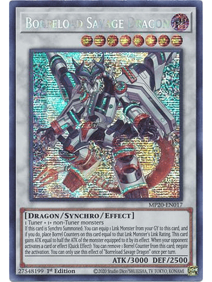 Borreload Savage Dragon - MP20-EN017 - Prismatic Secret Rare