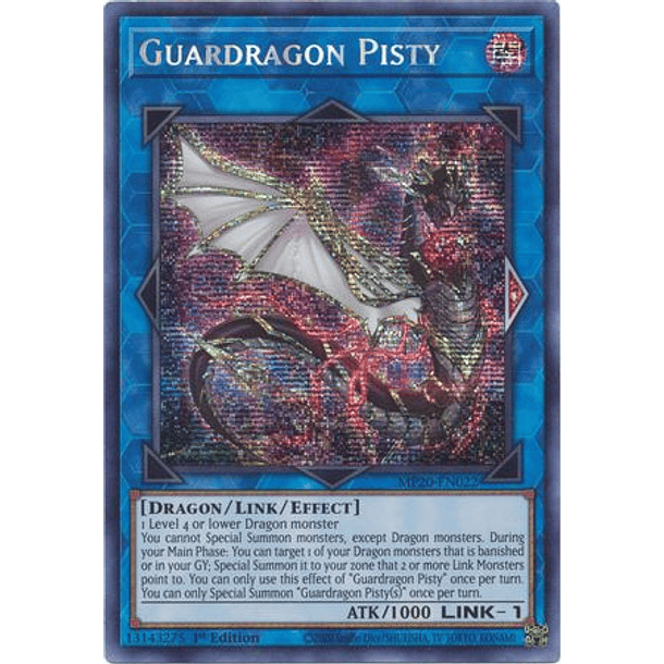 Guardragon Pisty - MP20-EN022 - Prismatic Secret Rare 