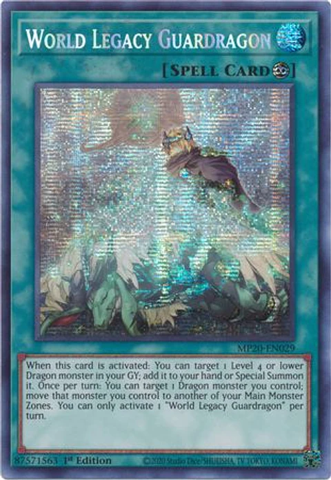 World Legacy Guardragon - MP20-EN029 - Prismatic Secret Rare